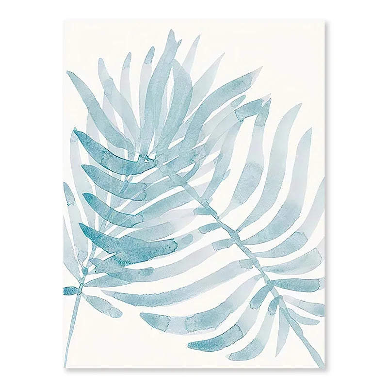 Ocean Beach Palm Tree Canvas Wall Art 🌴🌊🖼️