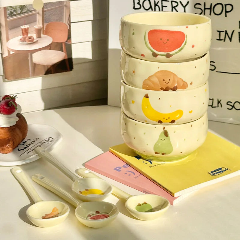 "Fruit Can Sing" Cute Ceramic Bowl