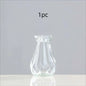 Minimalist Clear Glass Vase – Small Hydroponic Flower Vase for Home Décor