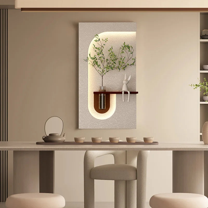 Modern Green Plant LED Wall Lamp for Home Decor