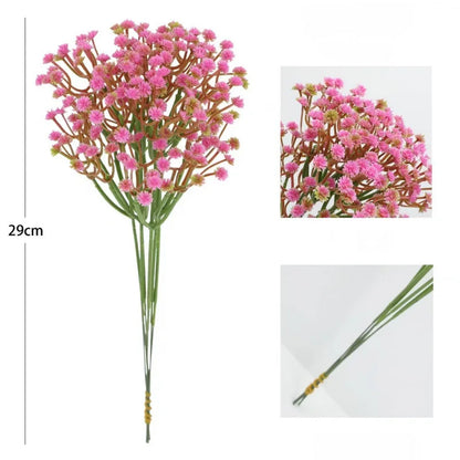 6PCS Mini 29CM Silk Gypsophila Artificial Flowers for DIY Bouquets