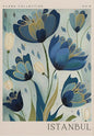 Abstract Retro Antalya Flower Art Canvas Poster