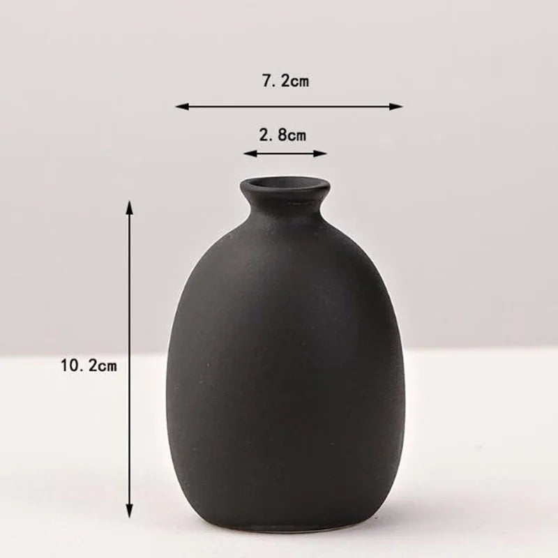Black Porcelain Vase