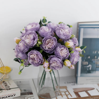 Exquisite Artificial Peony Bouquet for Wedding Bridal Flowers