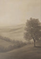 Cozy Vintage Country Tree Canvas Print | Landscape Wall Art