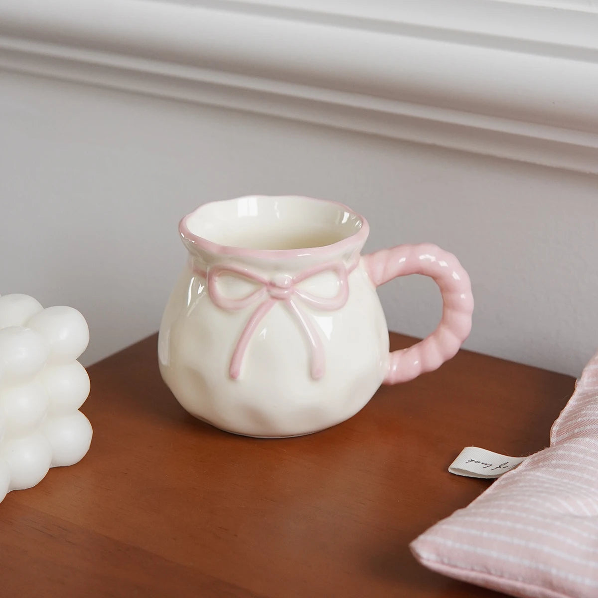 Bowknot Ceramic Coffee Cup