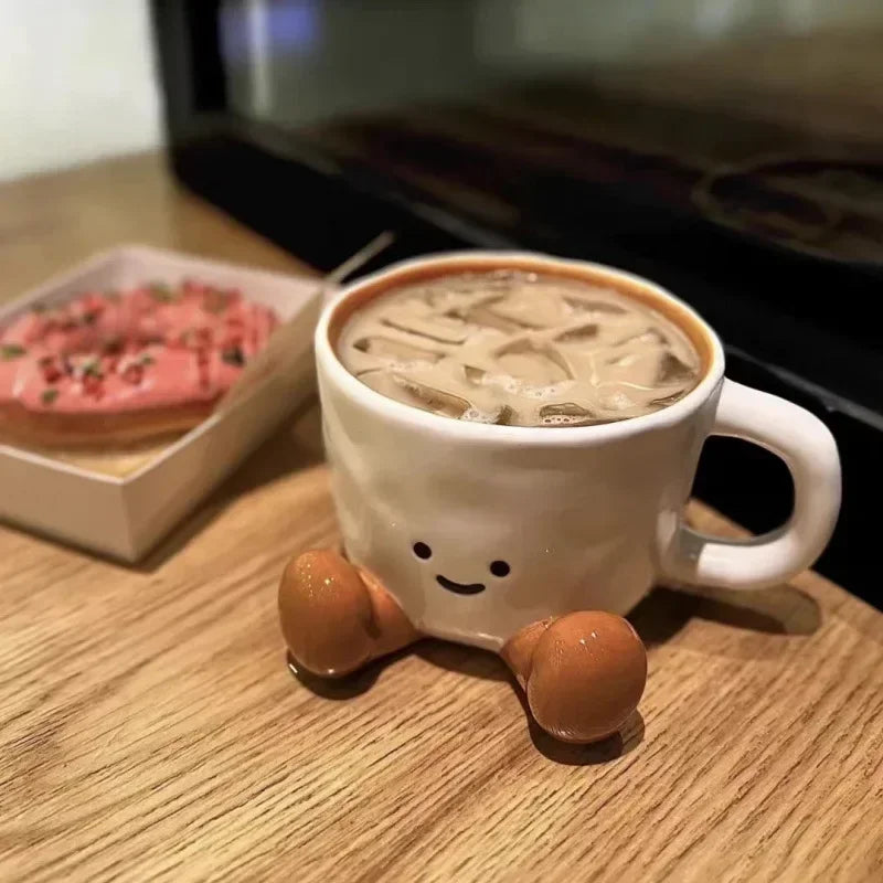 Cute Cartoon Couple Ceramic Mug ☕💕