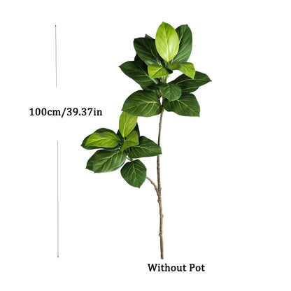 70-130cm Artificial Ficus Tree Plastic Rubber Tree Branch Tropical  Monstera Fake Magnolia Leaves For Home Office Wedding Decor