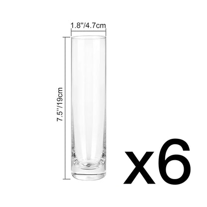 Clear Glass Cylinder Vase – Elegant Flower & Home Decor