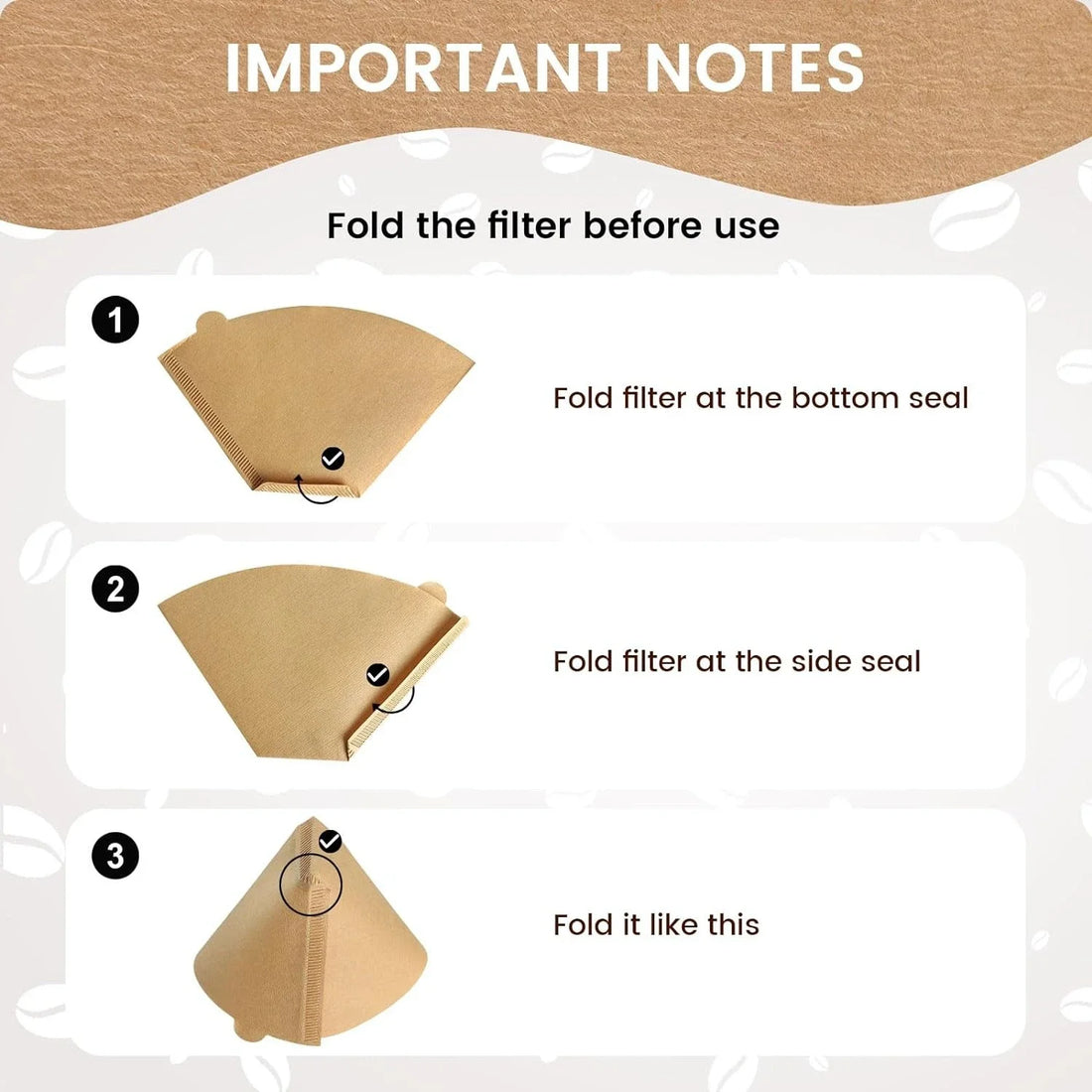 Coffee Filters Cone 100 Pcs Size 
