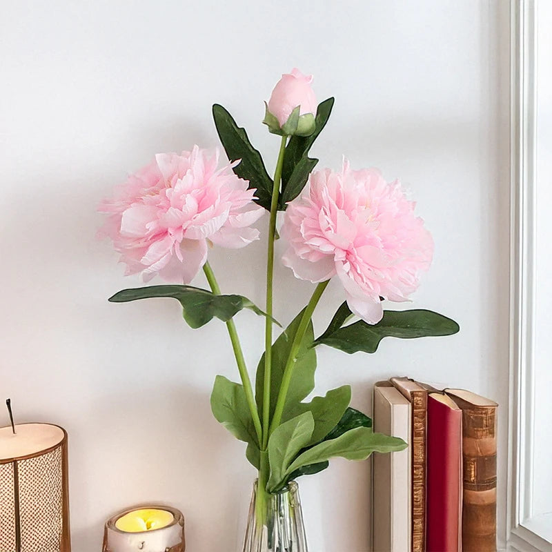 30-Inch Premium European Silk Peony Artificial Flower Bouquet