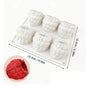 6 Cavity Raspberry Mousse Cake Baking Mold Fruit Shaped Dessert Silicone Mold For Chocolate Pudding Decorating Tools 1PC