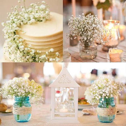 63cm Premium Artificial Gypsophila Bouquet for DIY & Vases
