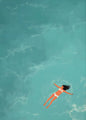 Modern Summer Girl Swimming Pool Party Canvas Poster