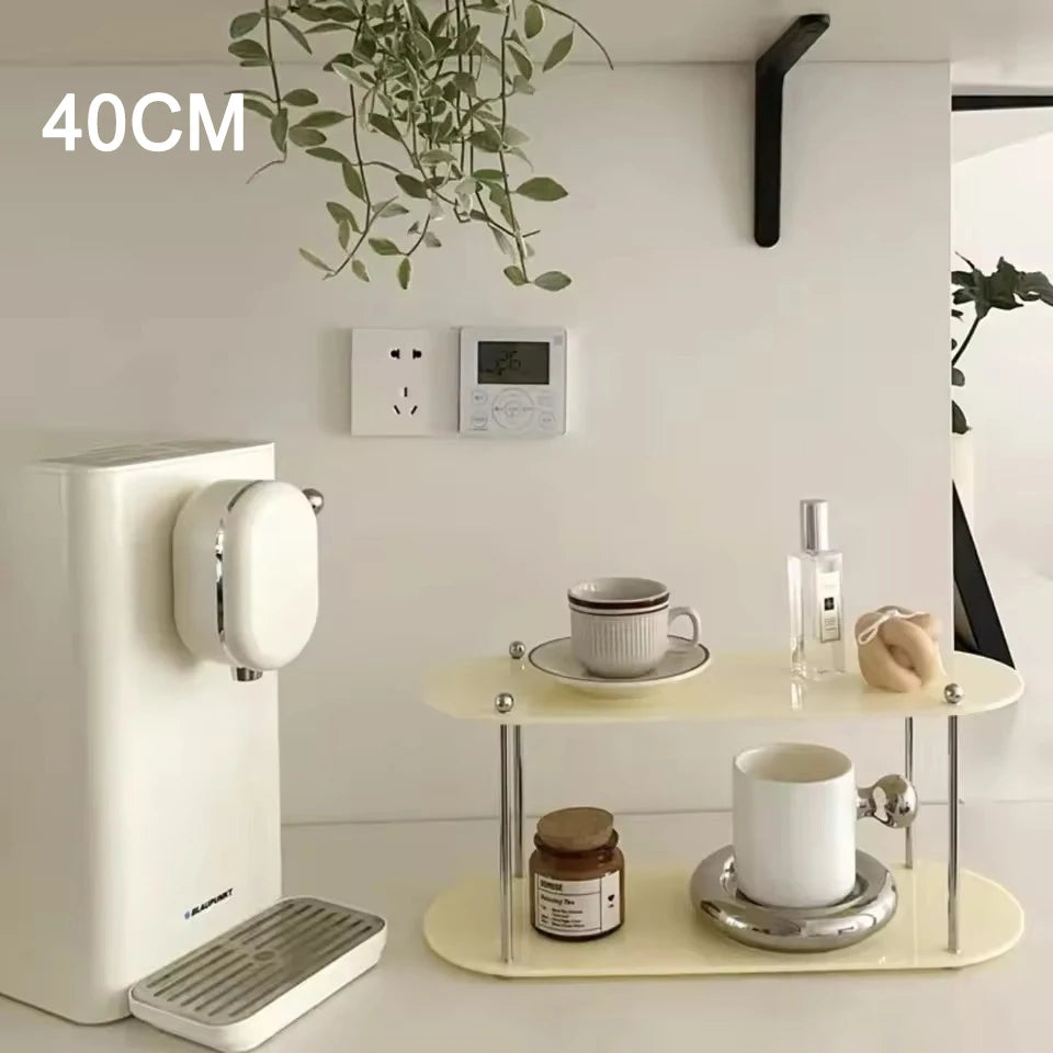 Ins Style Acrylic Storage Rack Desktop Organizer Perfume Jewelry and Cups Display Stand 3 Layers Removable Decorative Shelf