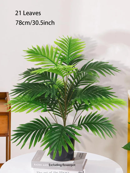 60-120cm Large Artificial Palm Tree – Realistic Tropical Green Plant Decor