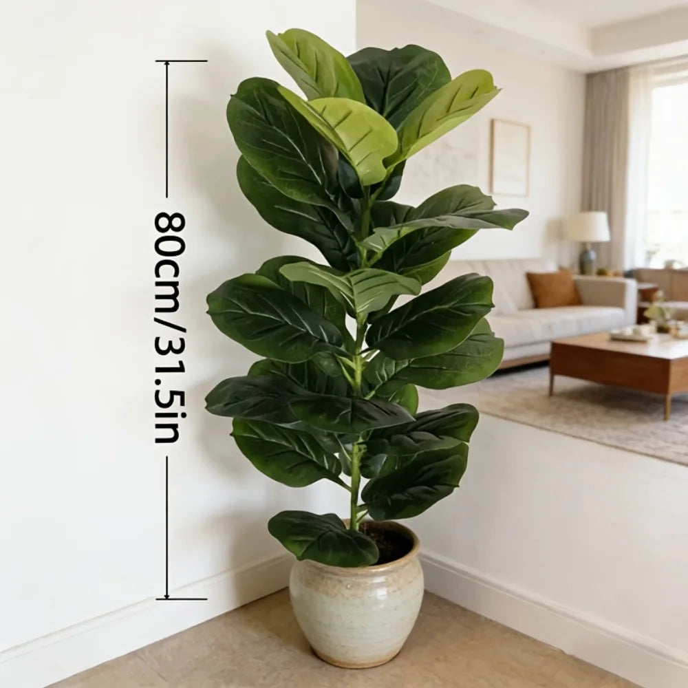 100CM Artificial Ficus Tree – Large Tropical Green Plant Decor