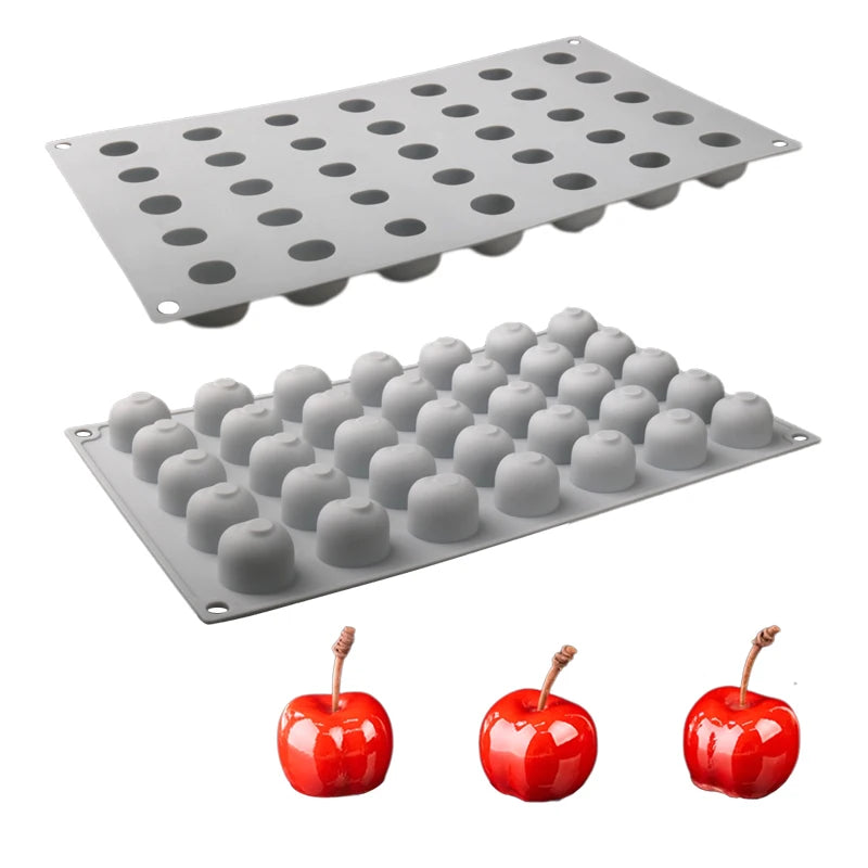 3D Cherry Silicone Dessert Mold