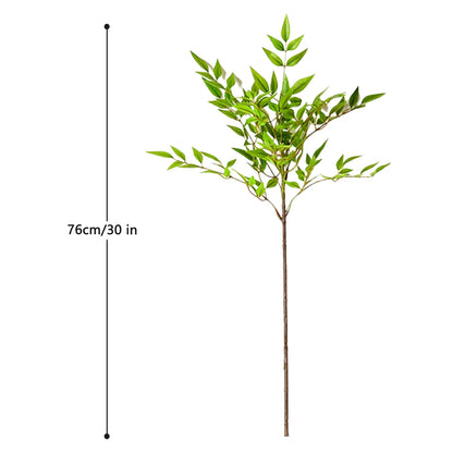76-140cm (55.1 in)  Artificial Bamboo Tree Branch – Realistic Green Plant Decor