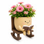 3-in-1 Smiling Book Lover Planter