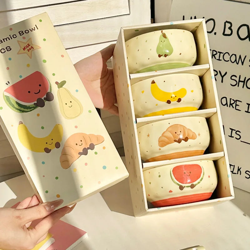 "Fruit Can Sing" Cute Ceramic Bowl
