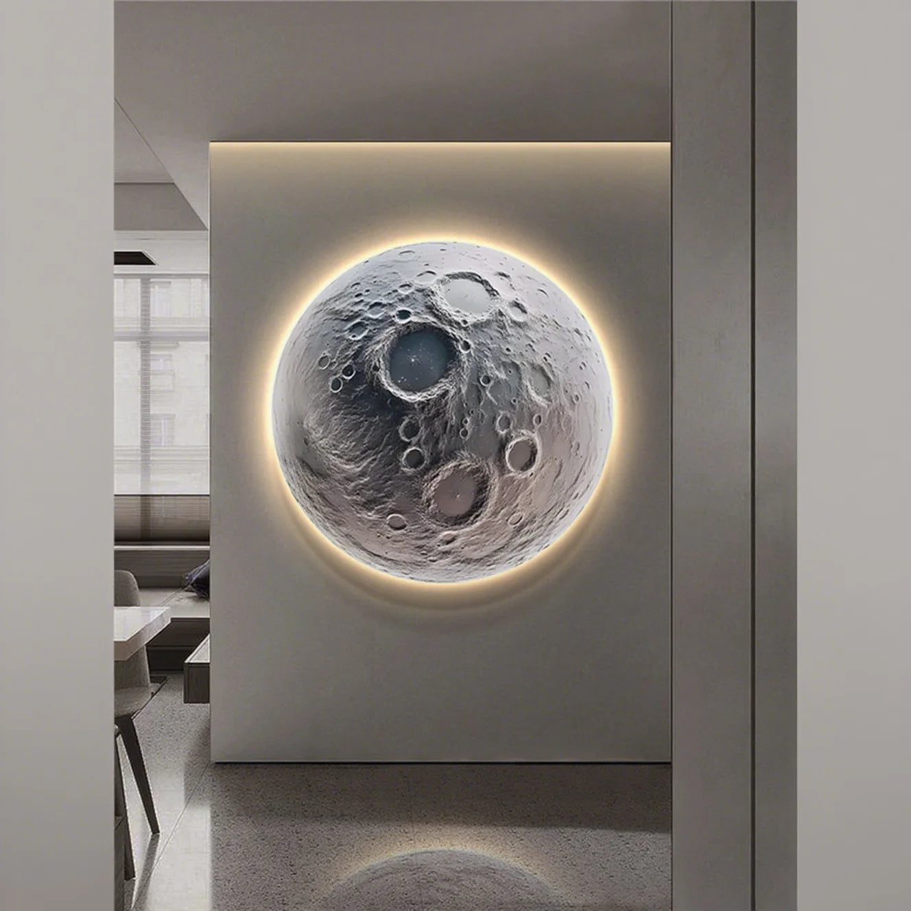 Modern Moon Planet LED Wall Lamp for Bedroom & Home Decor