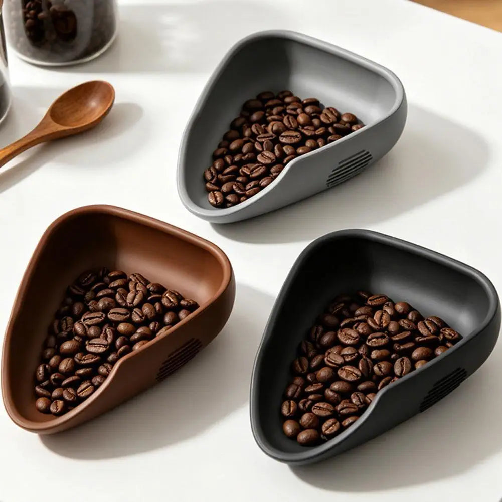 Coffee Bean Dosing Tray Silicone Coffee Bean Weighing Dish For Espresso, Small Scoop Plate For Home Barista Coffee Accessory