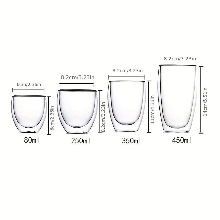 Double Wall Glass Coffee & Tea Cup ☕✨