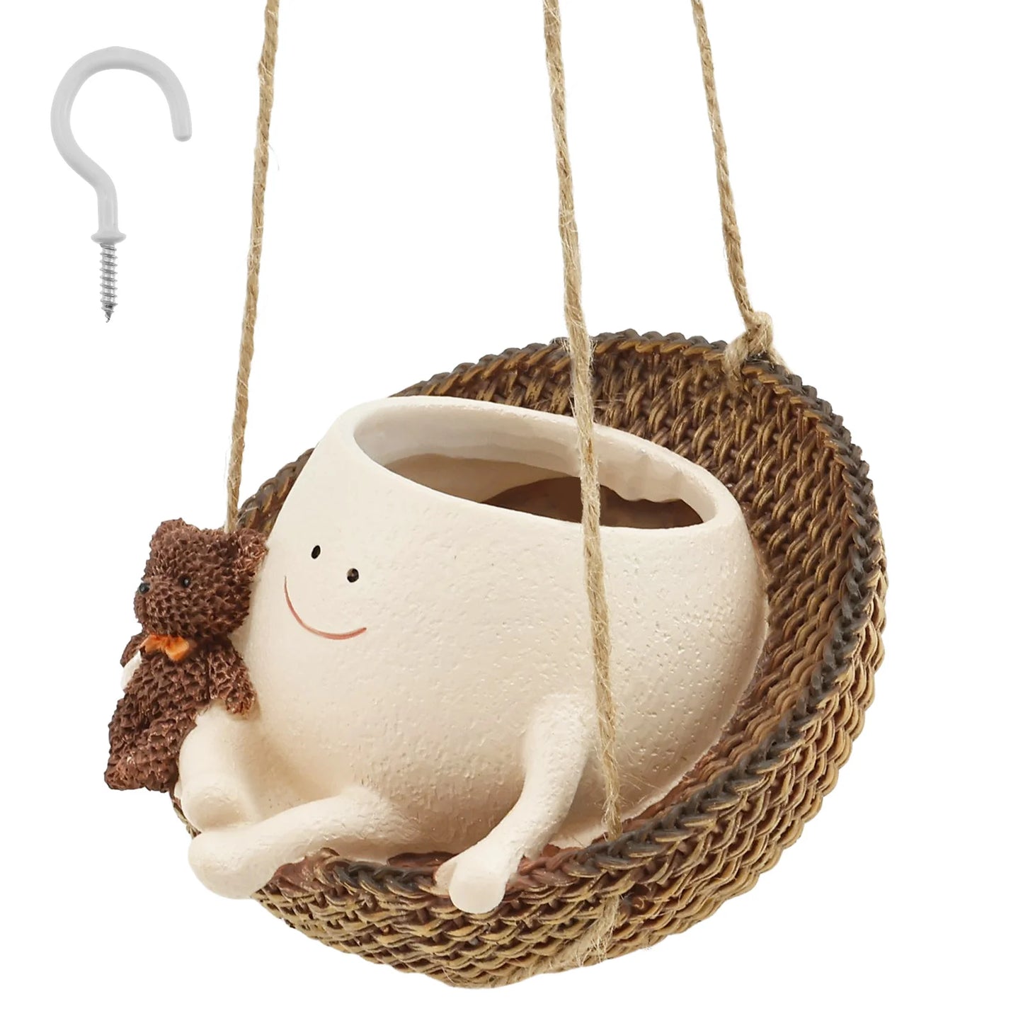Cute Chair Smile Face Planter