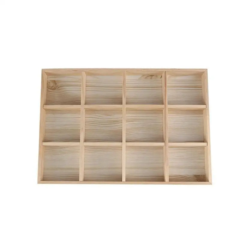 1Pcs Wooden Stackable Exquisite Jewelry Display Holder Portable Organizer Stand For Ring Earrings Necklace Trinkets Storage Case
