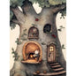 Retro Reading Mouse Canvas Wall Art 🐭📖🌿