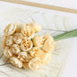27-Heads Premium Silk Artificial Peony Bridal Bouquet