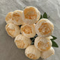 10-Heads Premium Silk Peony Bridal Bouquet with Big Buds