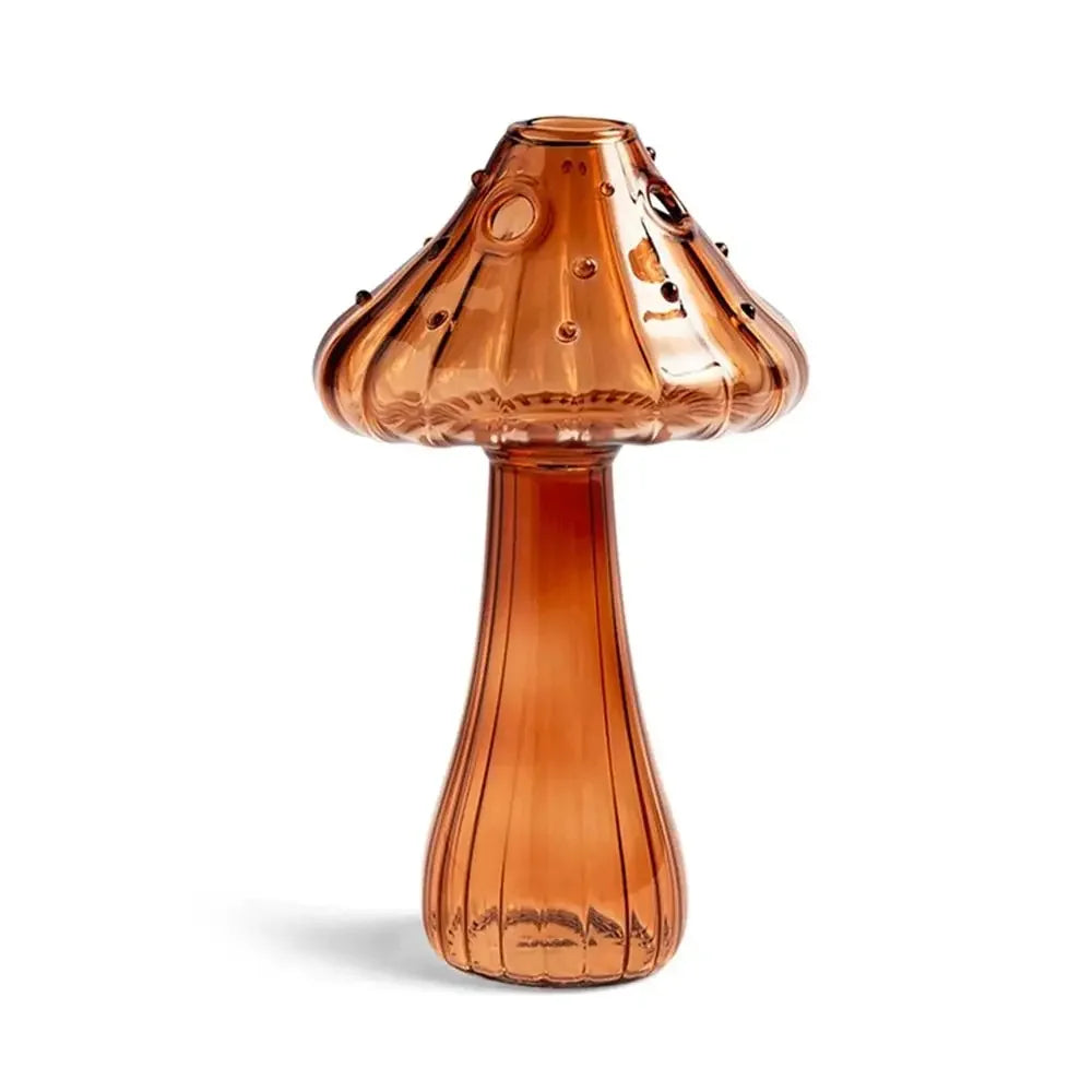 Mushroom Shaped Glass Vase – Hydroponic Plant & Home Decor