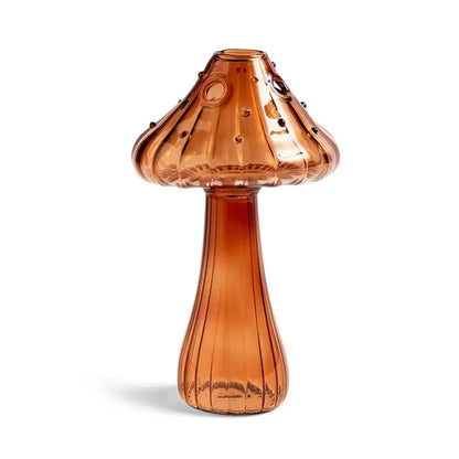 Mushroom Shaped Glass Vase – Hydroponic Plant & Home Decor