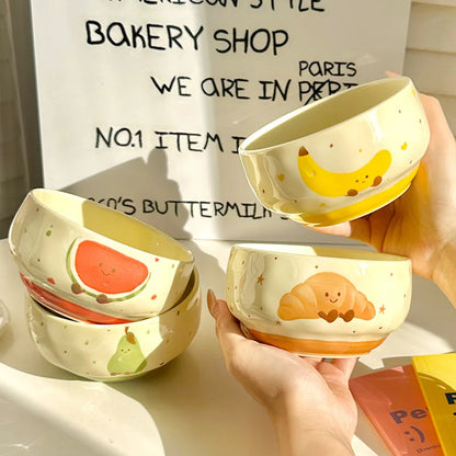 "Fruit Can Sing" Cute Ceramic Bowl