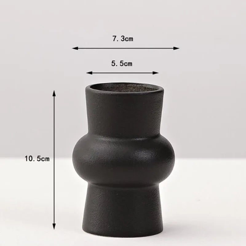 Black Porcelain Vase