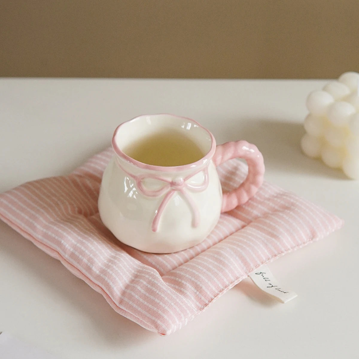 Bowknot Ceramic Coffee Cup