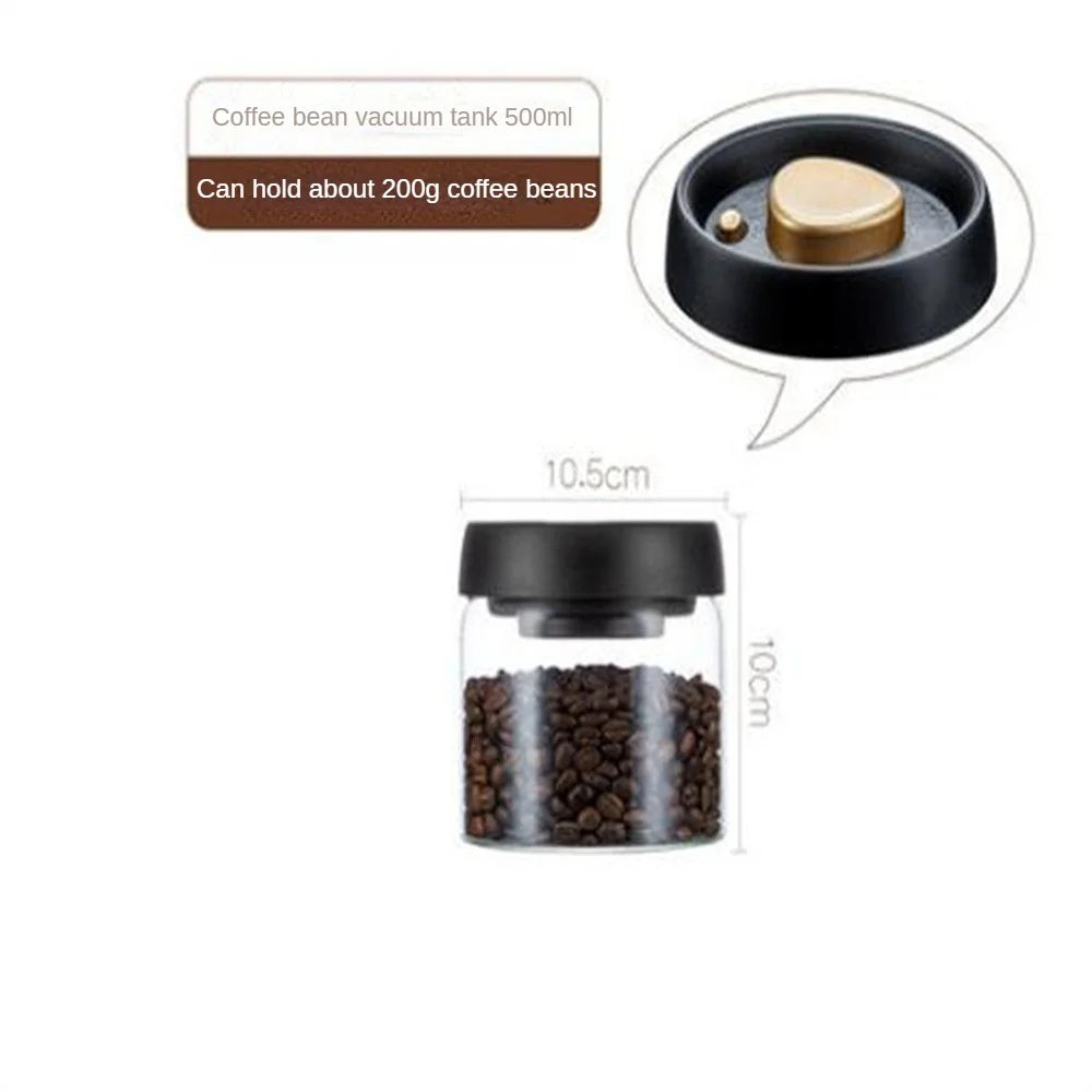 Coffee Bean Vacuum Storage Jar ☕✨