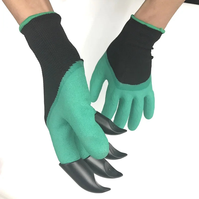 Gardening Gloves With Claws Breathable Waterproof Working Digging Planting Sting-Resistant Non-slip Protective Home Latex Gloves