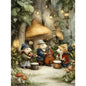 Retro Reading Mouse Canvas Wall Art 🐭📖🌿