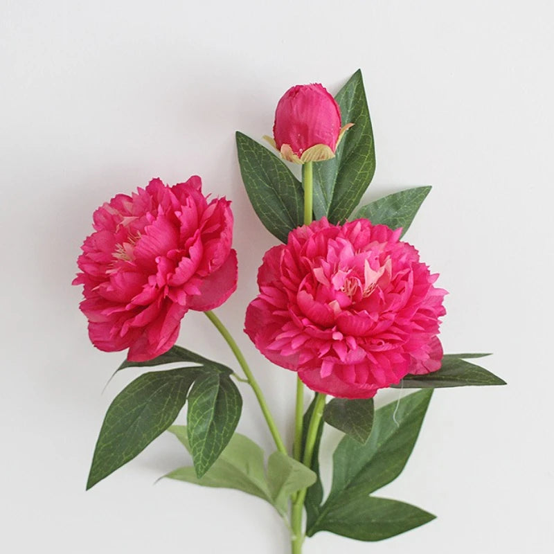 30-Inch Premium European Silk Peony Artificial Flower Bouquet