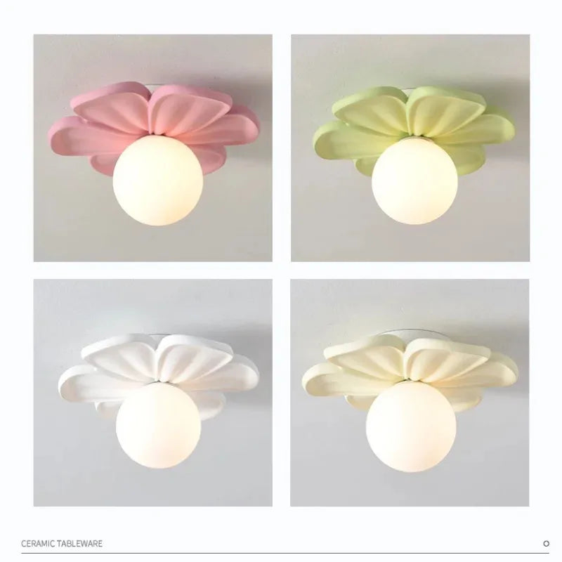 Modern Green Petal LED Wall Lamp – Decorative Wall Sconce for Home