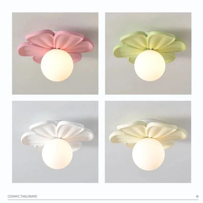 Modern Green Petal LED Wall Lamp – Decorative Wall Sconce for Home