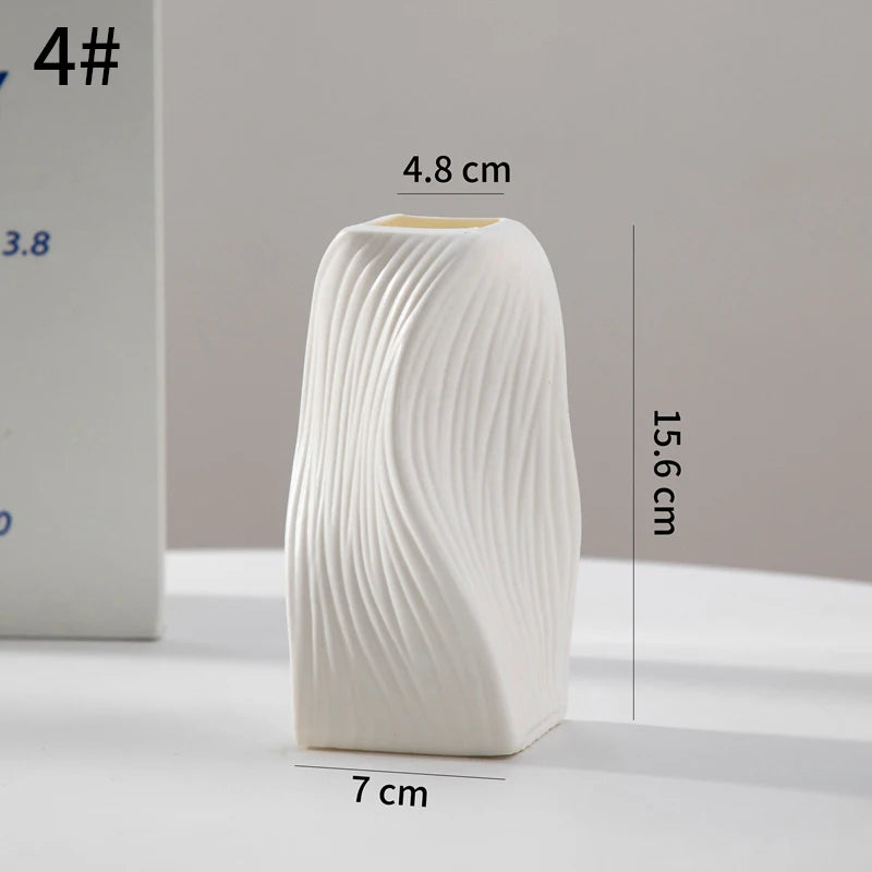 Modern Plastic Flower Vase – Aesthetic Home Decor
