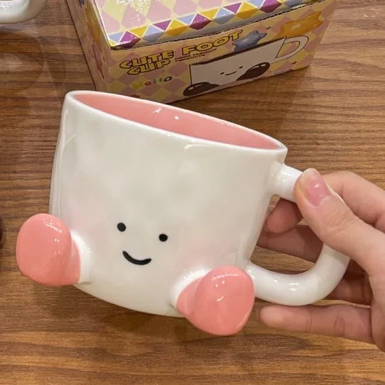 Cute Cartoon Couple Ceramic Mug ☕💕