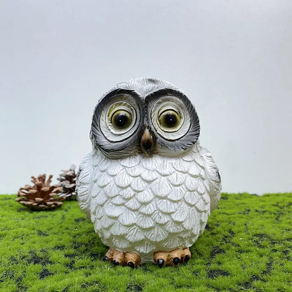 Solar Garden Lamp Owl Night Lights Outdoor Waterproof Courtyard Balcony Garden Lawn Landscape Decor LED Solar Powered Light