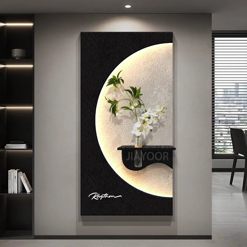 Modern Green Plant LED Wall Lamp for Entrance & Living Room Decor
