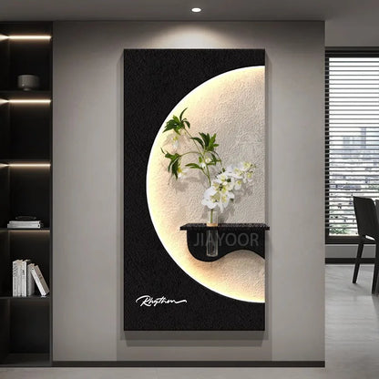 Modern Green Plant LED Wall Lamp for Entrance & Living Room Decor