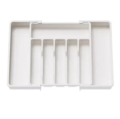 1Pcs Upgradation Adjustable Flatware Tableware Organizer – Plastic Multifunctional Drawer Organizer for Kitchen Counter Utensils